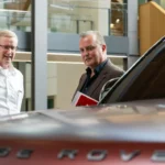 JLR CEO Adrian Mardell with Steve Fowler